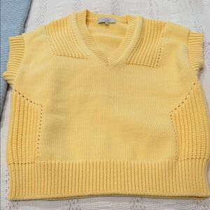 Yellow V-Neck Sweater for Women Pearl by Lela Rose
